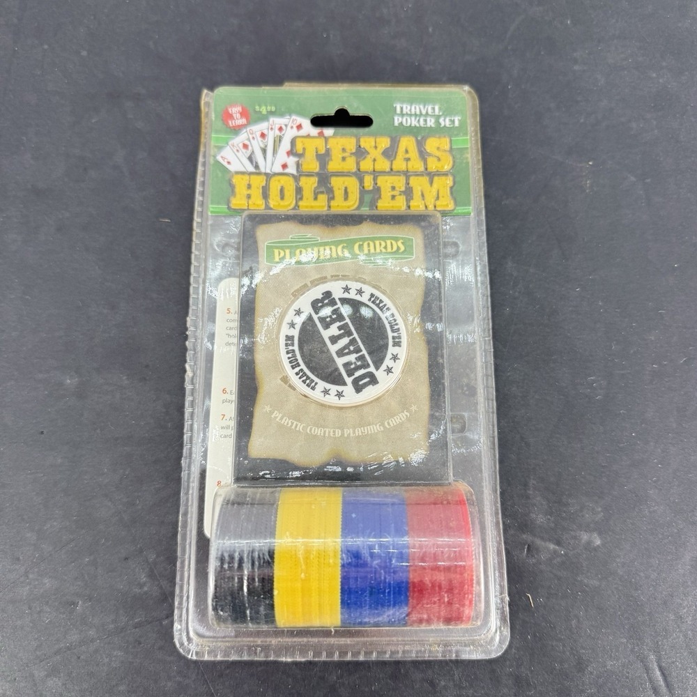 Texas Hold'em Travel Poker Set New Sealed